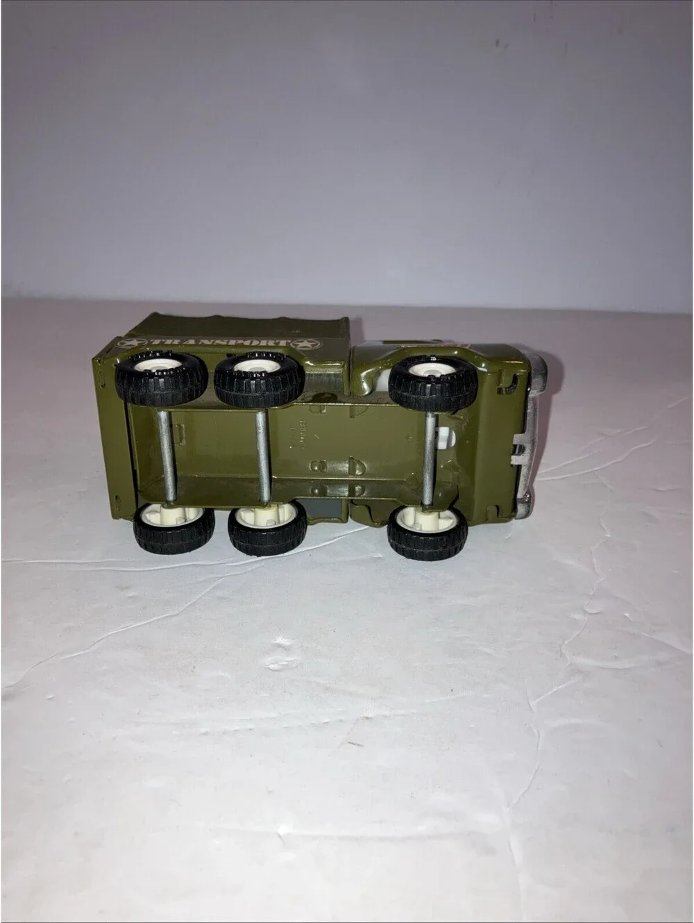 Vintage 1970's Buddy L Army T415 Transport Truck Pressed Steel CLEAN “RARE”